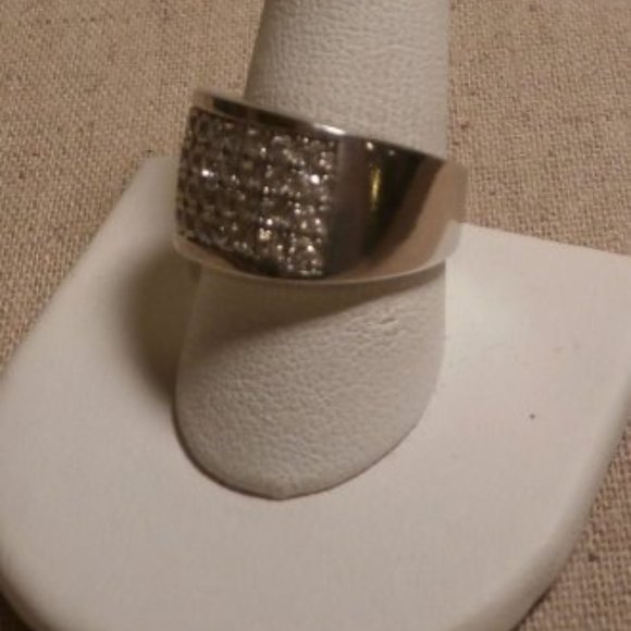 R1405 Retired Channel-set Cubic Zirconias Silpada Ring - Picture 3 of 3